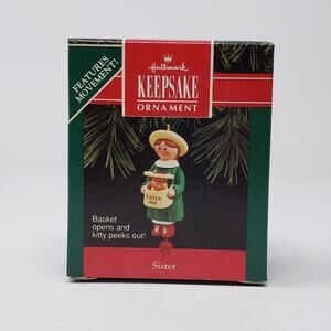 1992 Hallmark Sister Handcrafted Keepsake Holiday Christmas Ornament.